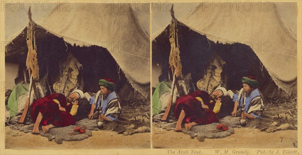 The Arab Tent., 1857-1859. Creator: William Morris Grundy.