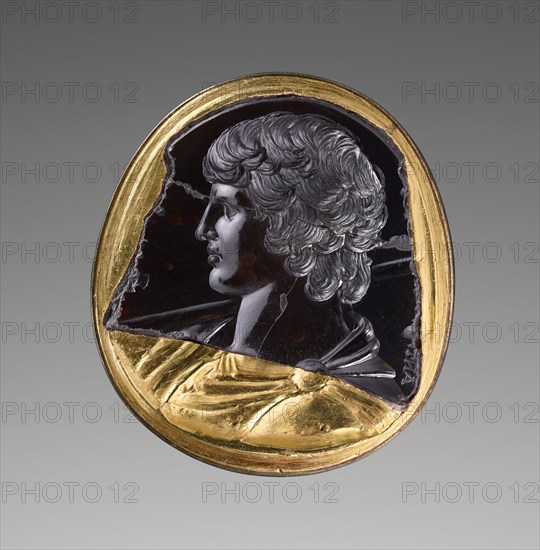 Intaglio with Bust of Antinous, A.D. 131-138. Creator: Unknown.