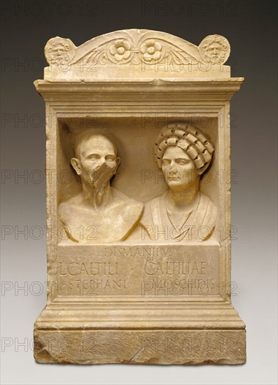 Tomb Altar for Caltilius and Caltilia, A.D. 100-125. Creator: Unknown.