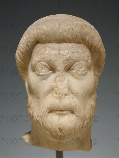 Portrait Head of a Man, mid-5th century A.D. Creator: Unknown.