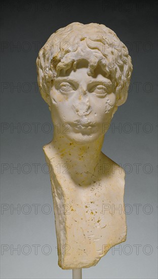 Portrait Bust of a Roman Adolescent, A.D. 170-190. Creator: Unknown.