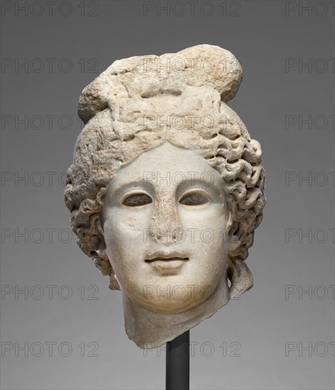 Head of Apollo (Belvedere type), late 2nd century A.D. Creator: Unknown.