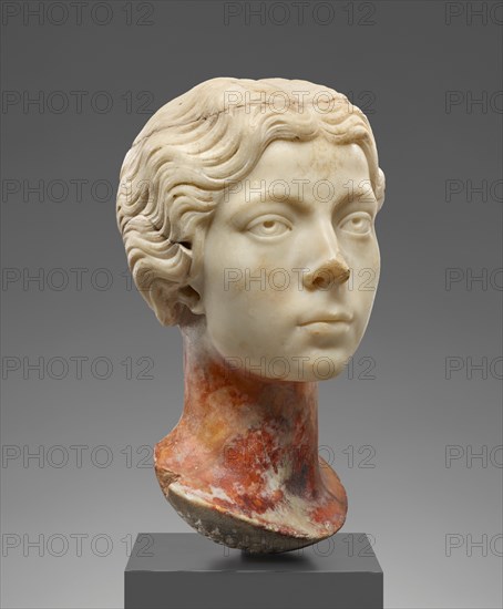 Portrait Head of a Young Woman, A.D. 170-190. Creator: Unknown.