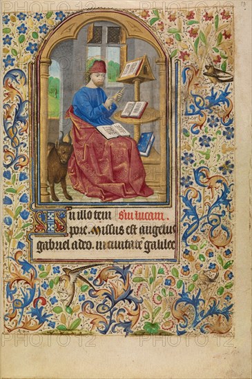 Saint Luke; Book of Hours, about 1466-1470. Creator: Master of Jacques of Luxembourg.