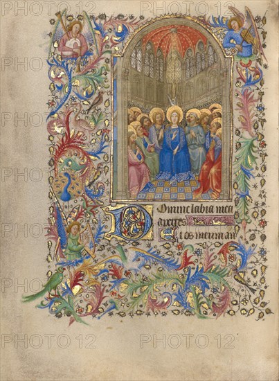 Pentecost; Book of Hours, about 1420. Creator: Spitz Master.