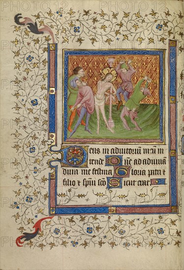 The Flagellation; Book of Hours, about 1400-1410. Creator: Unknown.