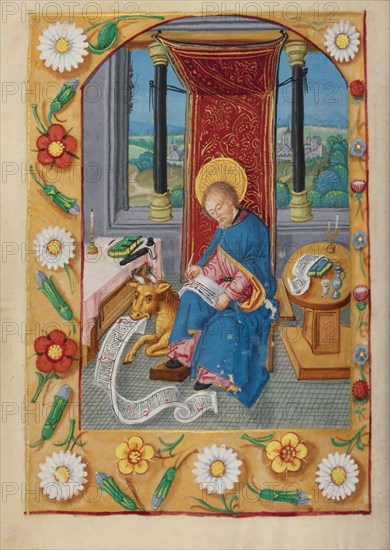 Saint Luke; Book of Hours, early 16th century. Creator: Unknown.