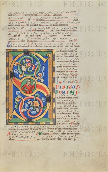 Inhabited Initial S; Stammheim Missal, probably 1170s. Creator: Unknown.