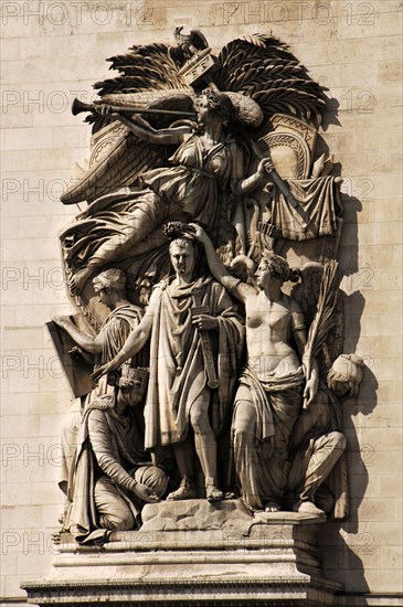 Le Triomphe de 1810, Arc de Triomphe, Paris, France. Creator: Jean-Pierre Cortot.