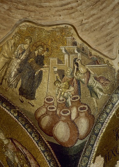 Outer Narthex Mosaic, Church of the Holy Saviour, Istanbul, Turkey, Byzantine style, 14th century. Creator: Unknown.