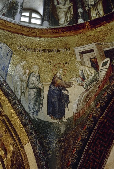 Inner Narthex Mosaic, Church of the Holy Saviour in Chora, Istanbul, Turkey, 14th century. Creator: Unknown.