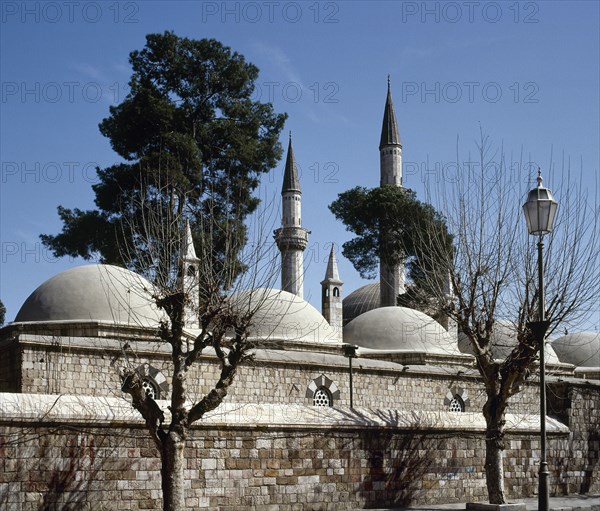 Exterior, Takiyyeh Al-Sulay Maniyyeh mosque, Damascus, Syria, 2001.  Creator: LTL.