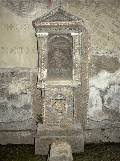 Lararium, House of the Skeleton, Herculaneum, Italy. Creator: Unknown.