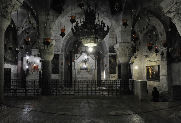 Chapel of Saint Helena, Basilica of the Holy Sepulchre, Jerusalem, Israel, 12th century, (2014).  Creator: LTL.