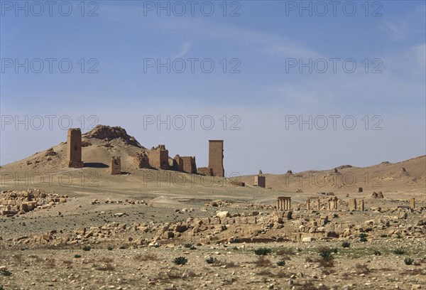 The Valley of the Tombs, Palmyra, Syria. Oasis of Tadmor, 2001.  Creator: LTL.