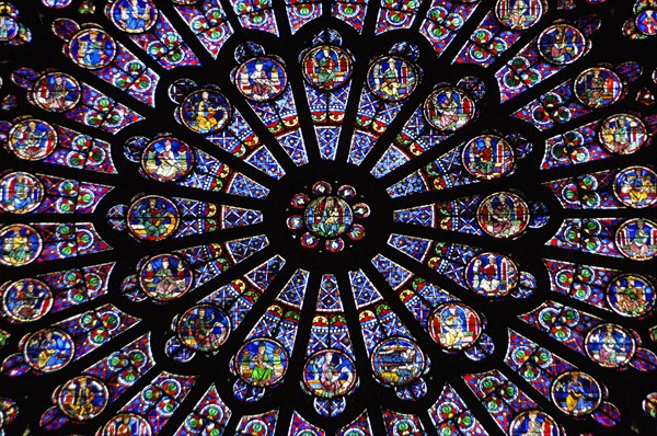 Rose window, Notre Dame, Paris, France, 2008. Creator: Unknown.