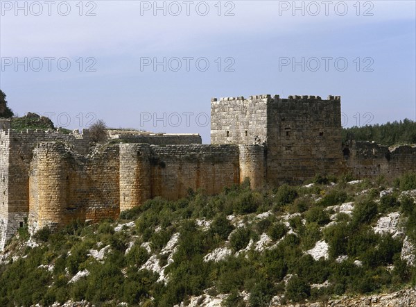 Citadel of Salah Ed-Din or Saladin Castle, near Al-Haffah, Syria, 2001. Creator: LTL.