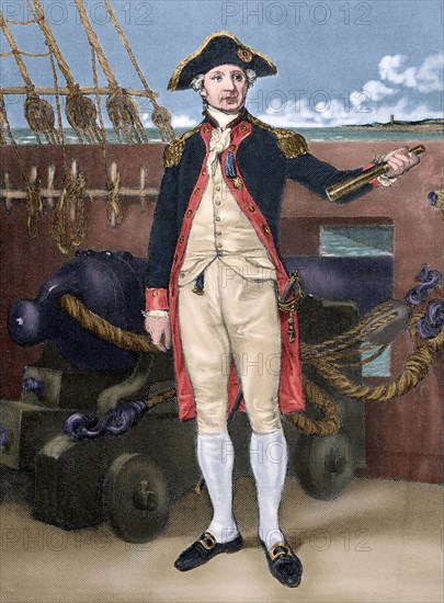 John Paul Jones, Scottish-American naval commander, 19th century. Creator: Unknown.