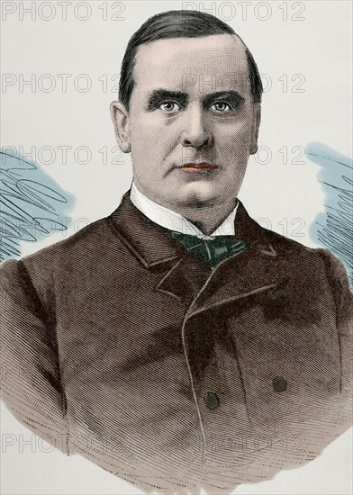 William McKinley (1843-1901), 25th President of the United States, 1890.  Creator: Unknown.