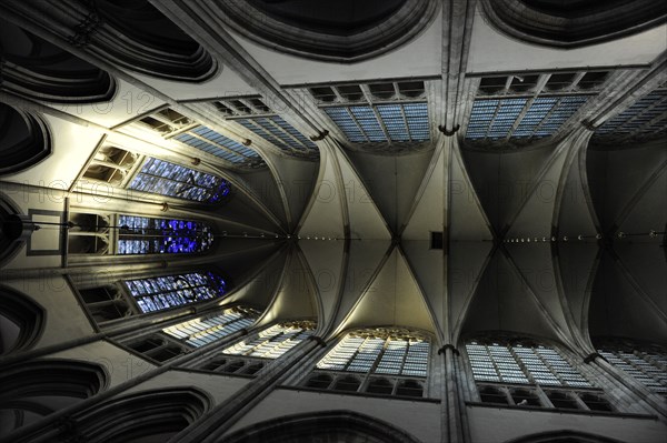 Interior, St. Martin's Cathedral, Utrecht, Netherlands, 2013.  Creator: LTL.