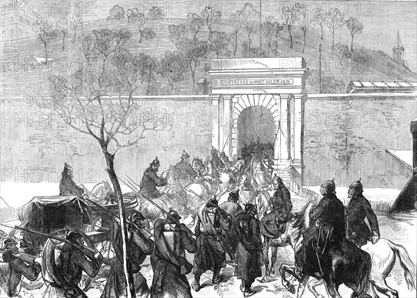 The Germans entering Mont Valérien, 1871. Creator: Unknown.