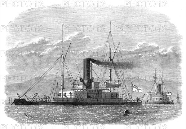 The turret-ships Abyssinia and Magdala, for the defence of Bombay Harbour, 1871. Creator: Unknown.