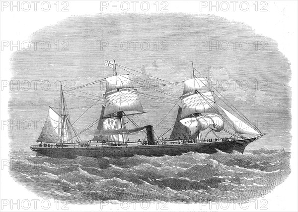 The steam-ship John Elder, for the Liverpool and Valparaiso line, 1871. Creator: Unknown.