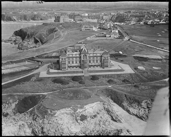 The Headland Hotel, Newquay, Cornwall, c1930s. Creator: Arthur William Hobart.