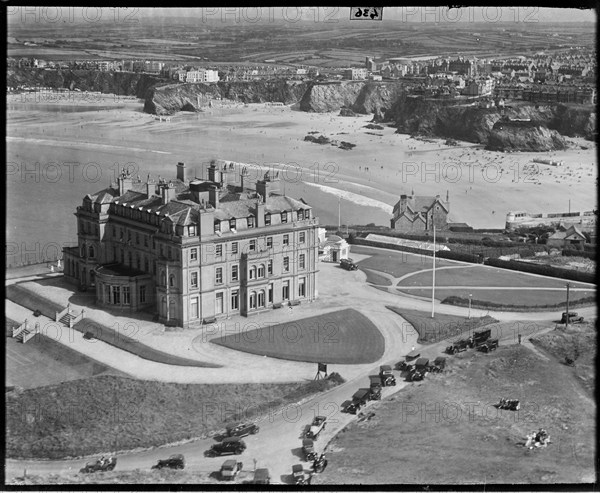 The Atlantic Hotel, Newquay, Cornwall, c1930s. Creator: Arthur William Hobart.