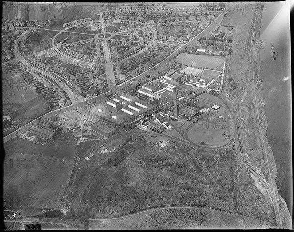 The Co-operative Wholesale Society Ltd Margarine Works, Irlam, Greater Manchester, c1930s. Creator: Arthur William Hobart.