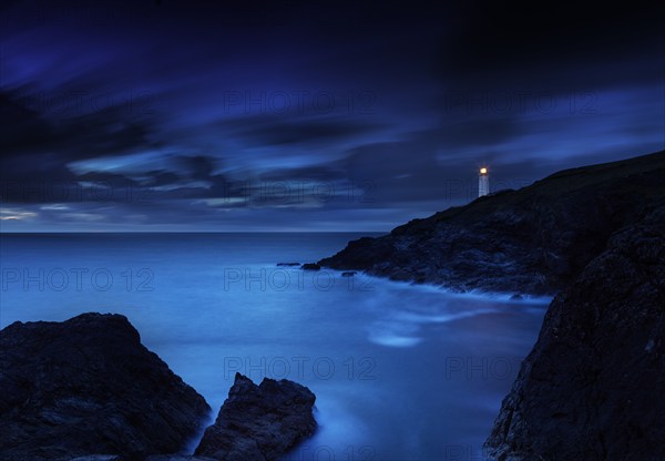 Trevose Lighthouse, Trevose Head, St Merryn, Cornwall, 2023. Creator: James O Davies.