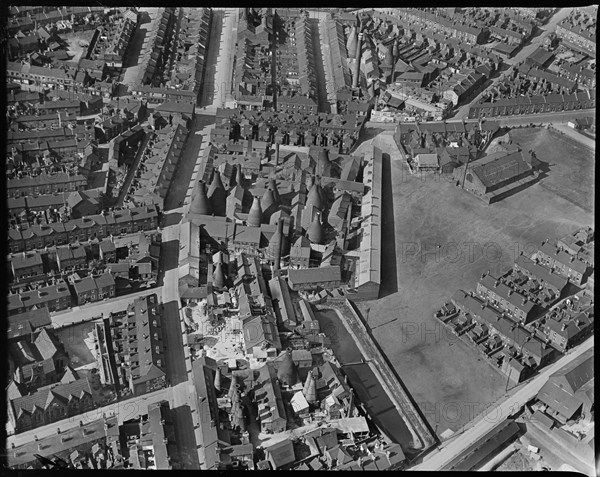 The Stanley and Crown  Potteries, Burslem, Staffordshire, c1930s. Creator: Arthur William Hobart.