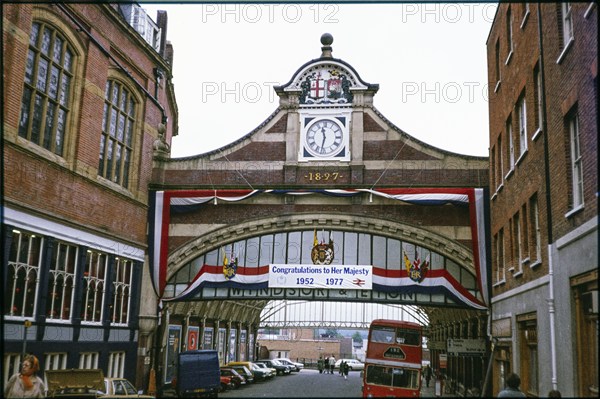 Entrance arch, Windsor and Eton Central Station, Windsor, Windsor and Maidenhead, 1977. Creator: Dorothy Chapman.