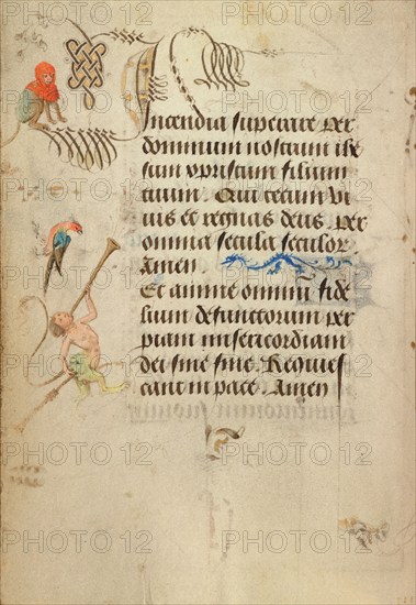 Decorated Text Page; Prayer Book of Charles the Bold, 1469. Creator: Nicolas Spierinc.