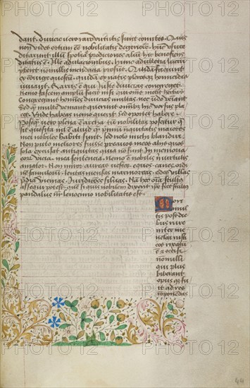 Decorated Text Page, about 1460-1470. Creator: Unknown.