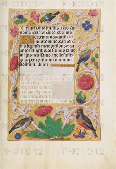 Decorated Text Page; Spinola Hours, about 1510-1520. Creator: Unknown.