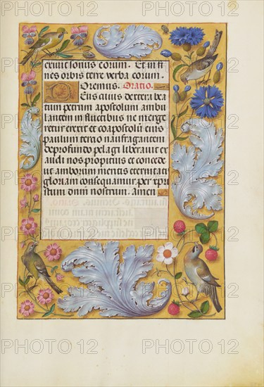 Decorated Text Page; Spinola Hours, about 1510-1520. Creator: Unknown.