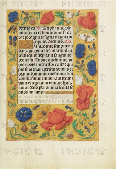 Decorated Text Page; Spinola Hours, about 1510-1520. Creator: Unknown.