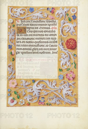 Decorated Text Page; Spinola Hours, about 1510-1520. Creator: Unknown.