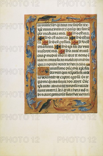 Decorated Text Page; Spinola Hours, about 1510-1520. Creator: Unknown.