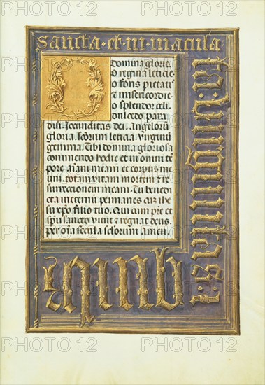 Decorated Text Page; Spinola Hours, about 1510-1520. Creator: Unknown.