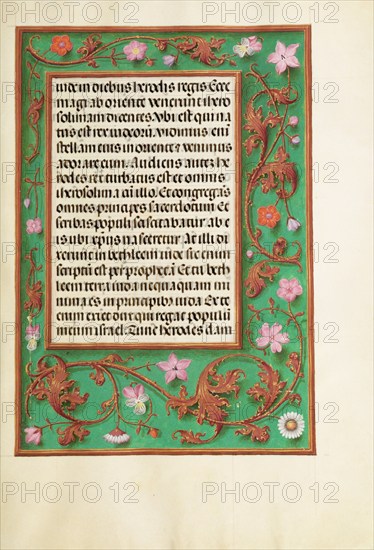 Decorated Text Page; Spinola Hours, about 1510-1520. Creator: Unknown.