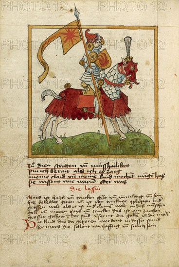 The Planet Mars as an Armored Knight on Horseback, shortly after 1464. Creator: Unknown.