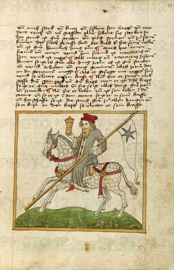 The Planet Mercury as a Doctor on Horseback, shortly after 1464. Creator: Unknown.