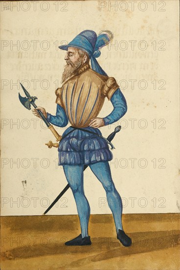 A Man with an Axe, about 1560-1570. Creator: Unknown.