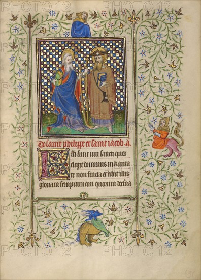 Saints Philip and James; Book of Hours, about 1410. Creator: Unknown.