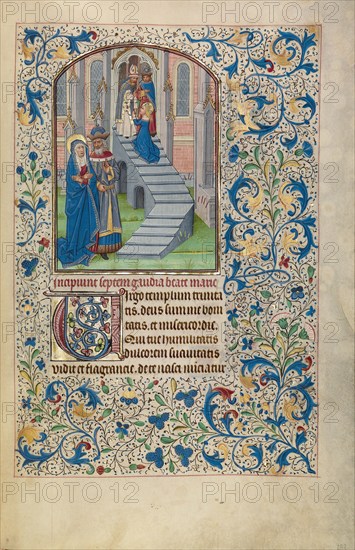 The Presentation of the Virgin in the Temple; Arenberg Hours, early 1460s. Creator: Willem Vrelant.