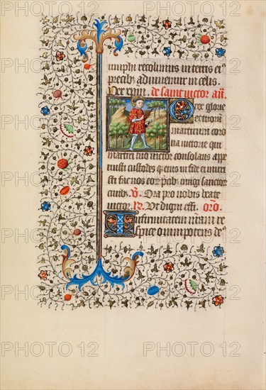 Saint Victor with a Sword; Book of Hours, about 1440-1450. Creator: Workshop of the Bedford Master.