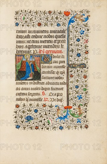 Saint Germain; Book of Hours, about 1440-1450. Creator: Workshop of the Bedford Master.