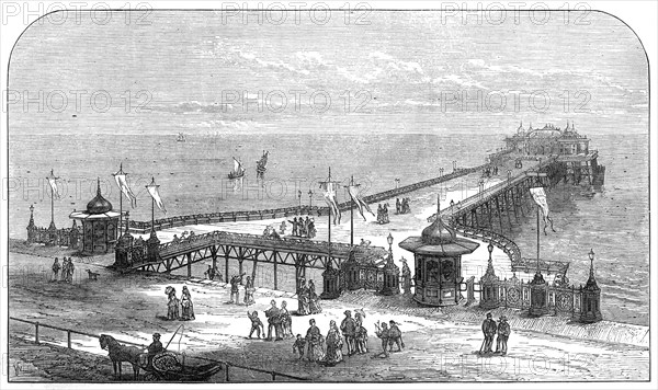 The new pier at Hastings, 1872. Creator: Unknown.